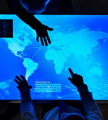 digital trade show display