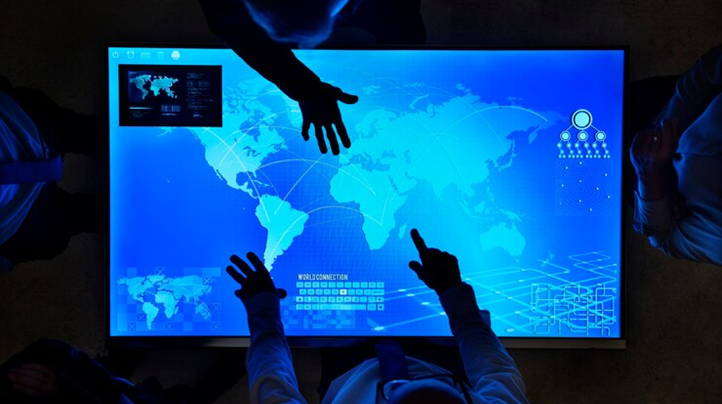digital trade show display