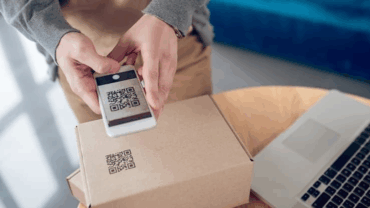 products with qr codes on the packaging