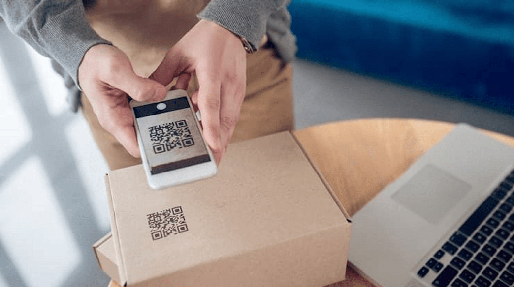 products with qr codes on the packaging